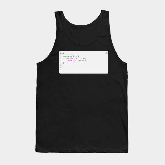 CSS Push Up Bra Tank Top by woundedduck